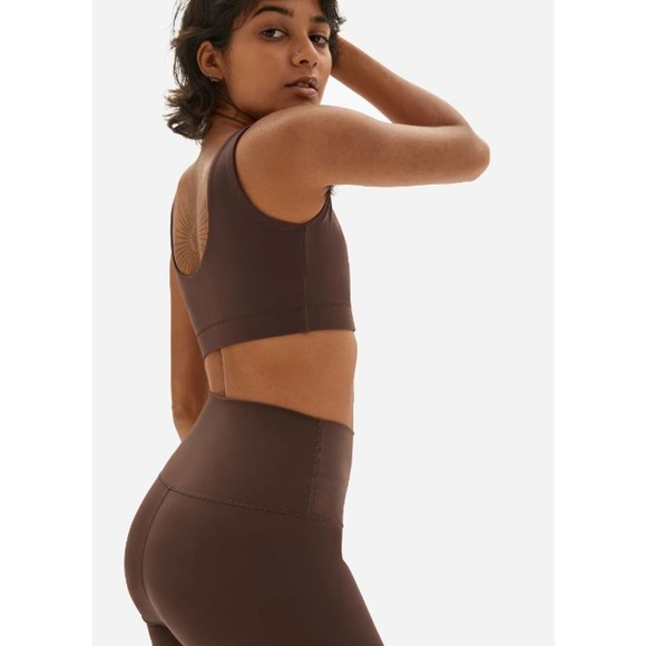 Everlane NWT The Perform High Rise Gym Yoga Fitted Legging Chocolate Siz… - Picture 2 of 7
